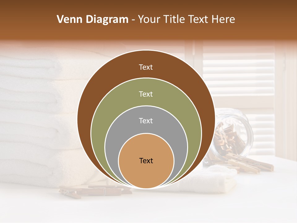 Basket Pins Clothes PowerPoint Template