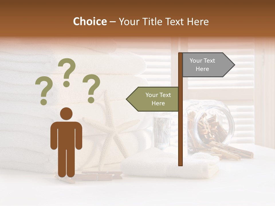 Basket Pins Clothes PowerPoint Template