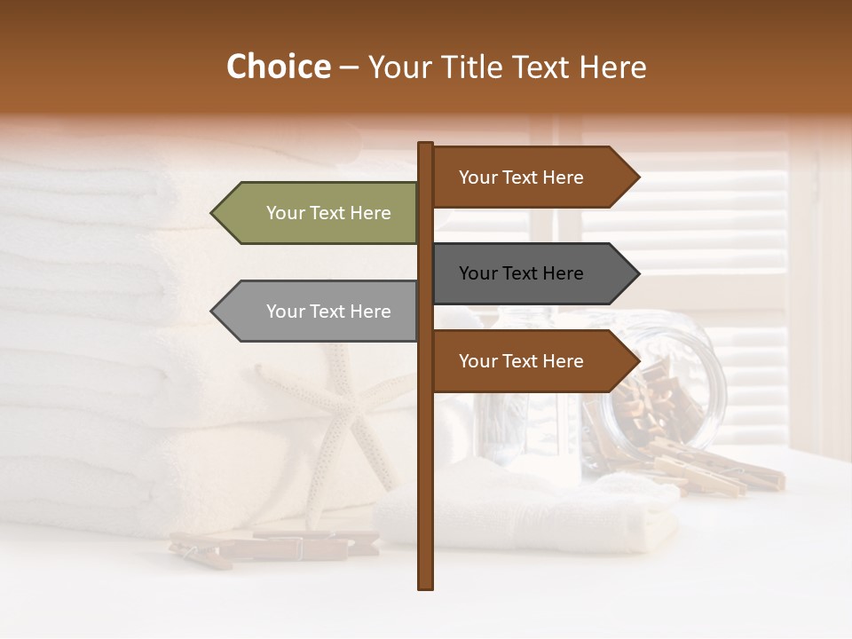 Basket Pins Clothes PowerPoint Template