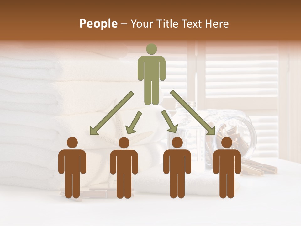 Basket Pins Clothes PowerPoint Template