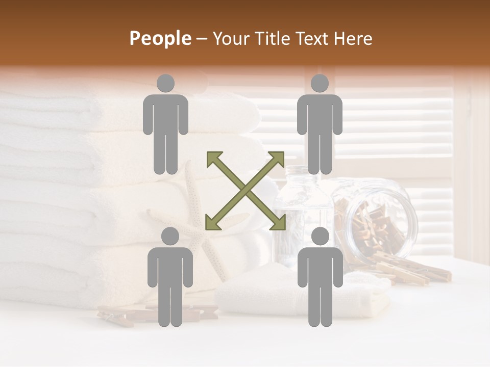 Basket Pins Clothes PowerPoint Template