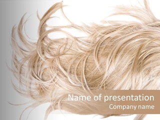 Wavy Lock Hairdresser PowerPoint Template