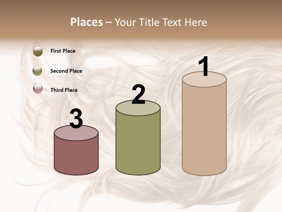 Wavy Lock Hairdresser PowerPoint Template