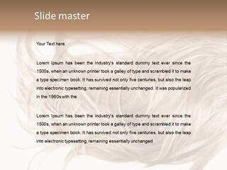 Wavy Lock Hairdresser PowerPoint Template
