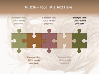 Wavy Lock Hairdresser PowerPoint Template