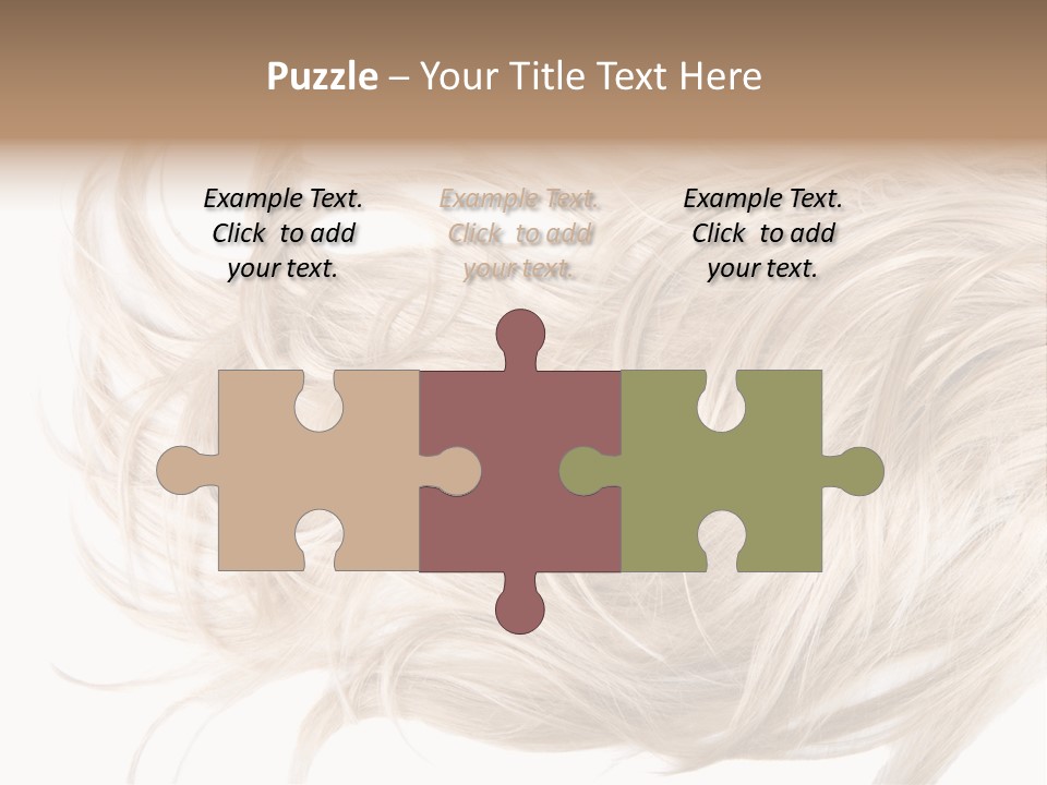Wavy Lock Hairdresser PowerPoint Template