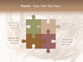 Wavy Lock Hairdresser PowerPoint Template