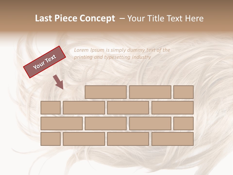 Wavy Lock Hairdresser PowerPoint Template