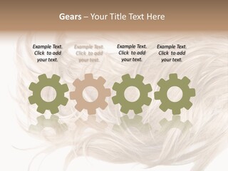 Wavy Lock Hairdresser PowerPoint Template