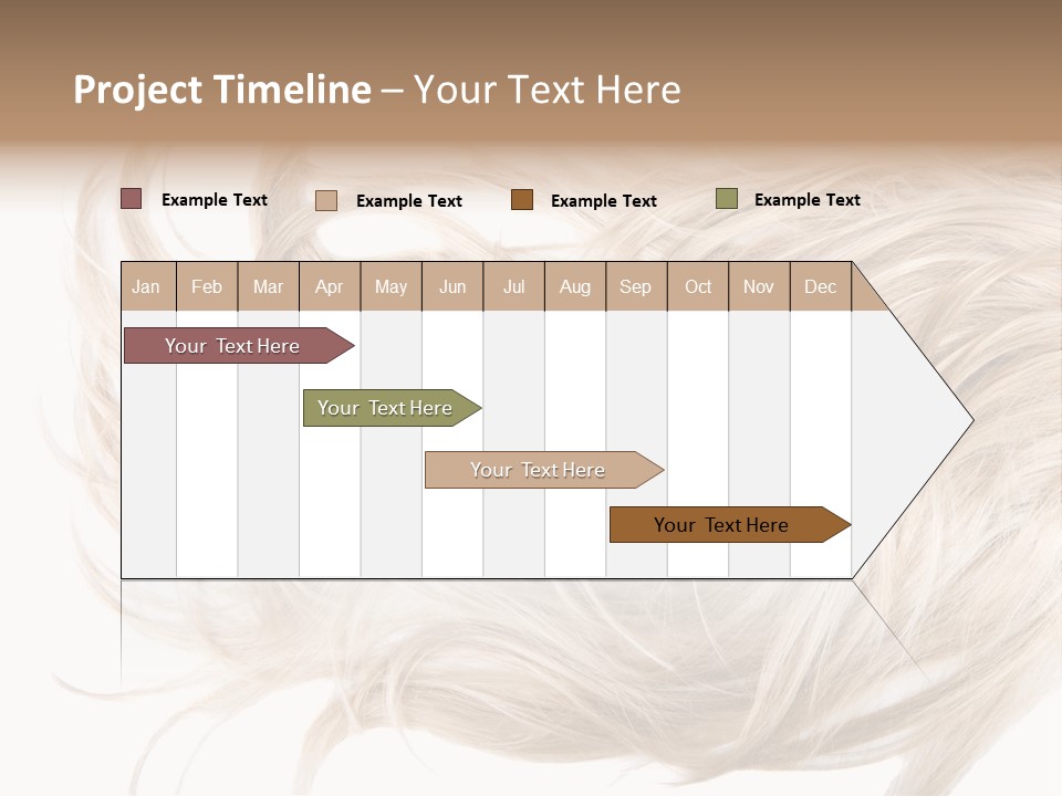 Wavy Lock Hairdresser PowerPoint Template