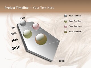 Wavy Lock Hairdresser PowerPoint Template