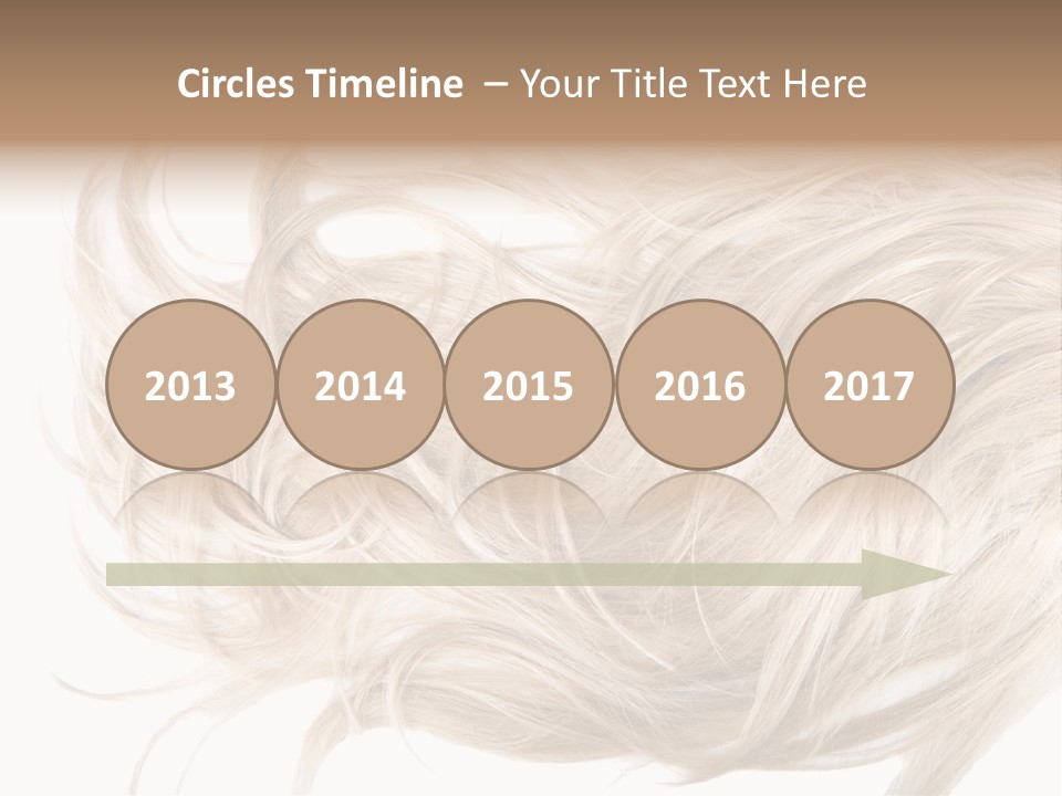 Wavy Lock Hairdresser PowerPoint Template