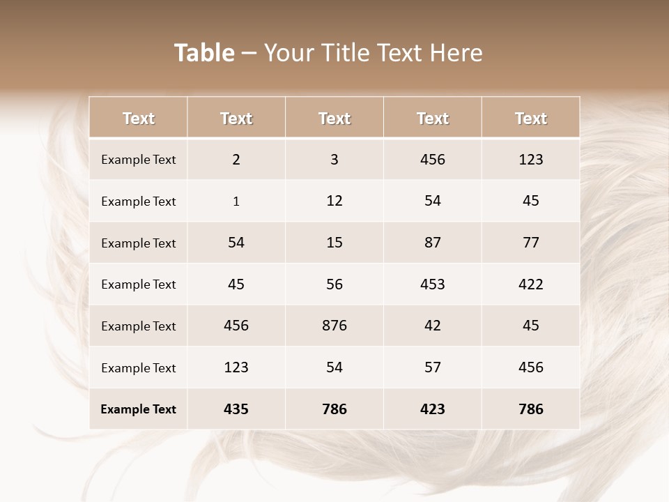 Wavy Lock Hairdresser PowerPoint Template