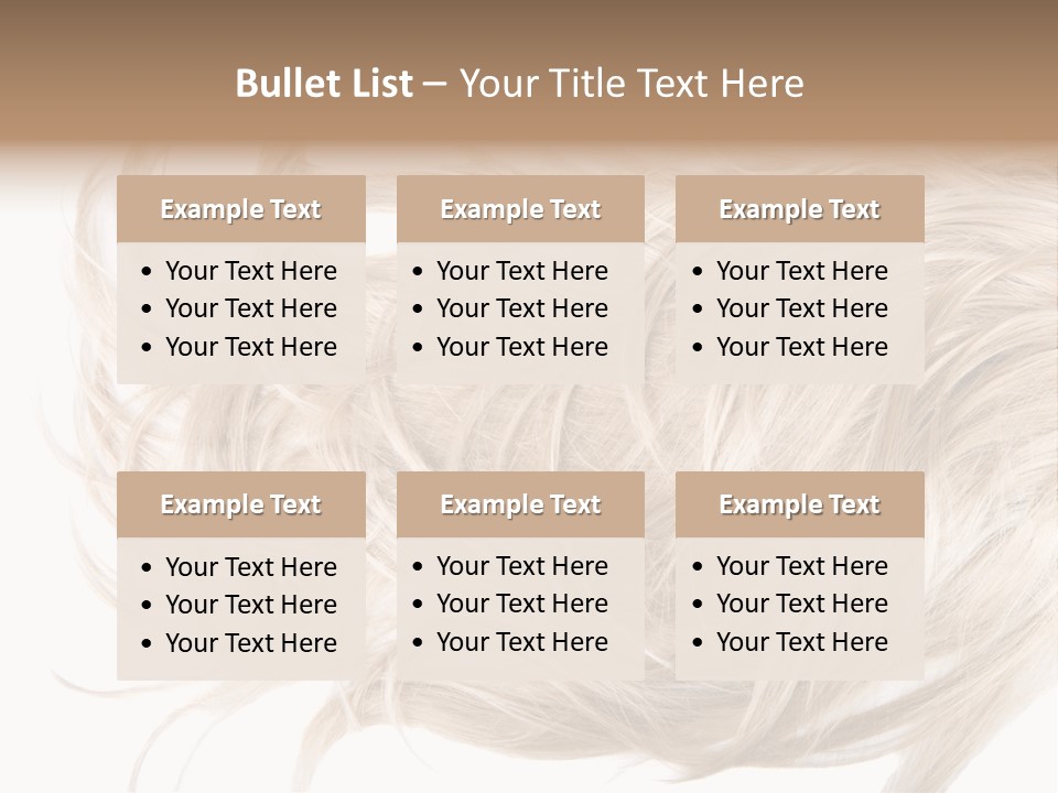 Wavy Lock Hairdresser PowerPoint Template