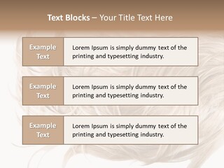 Wavy Lock Hairdresser PowerPoint Template
