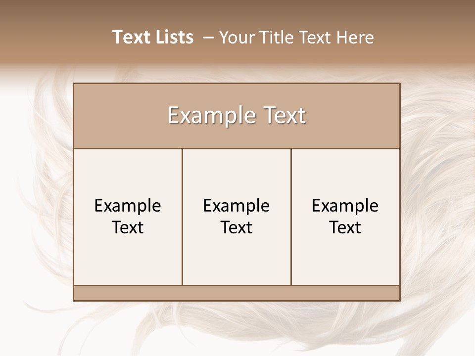 Wavy Lock Hairdresser PowerPoint Template