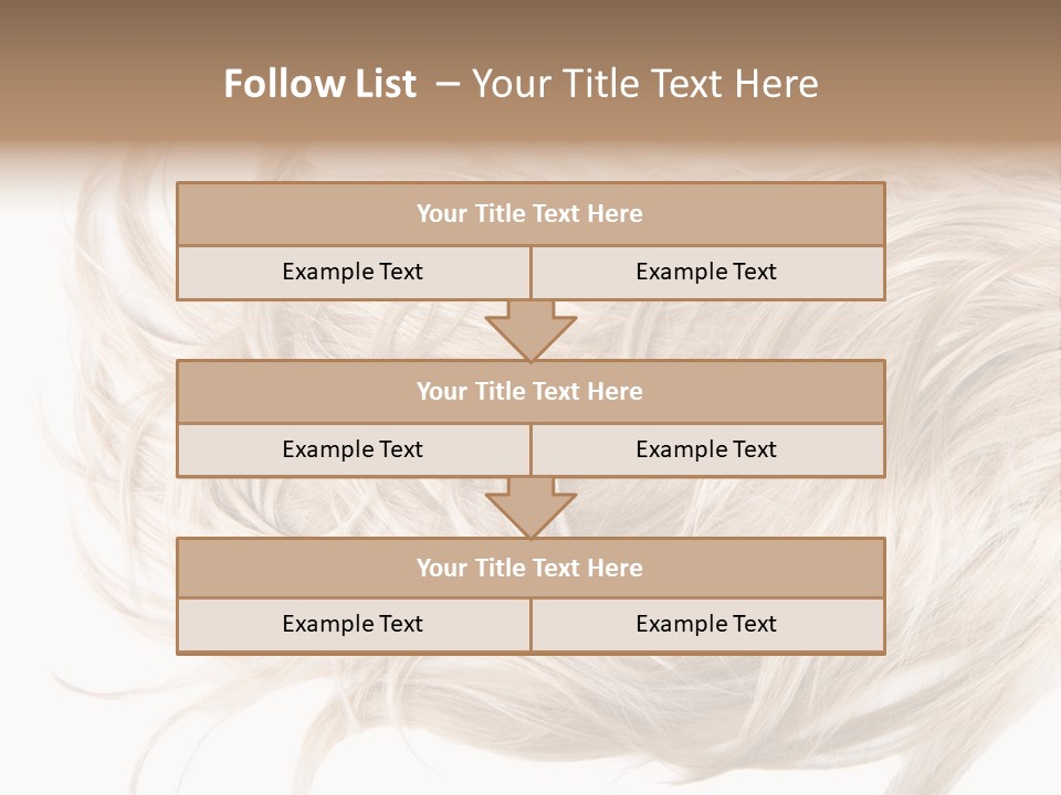 Wavy Lock Hairdresser PowerPoint Template