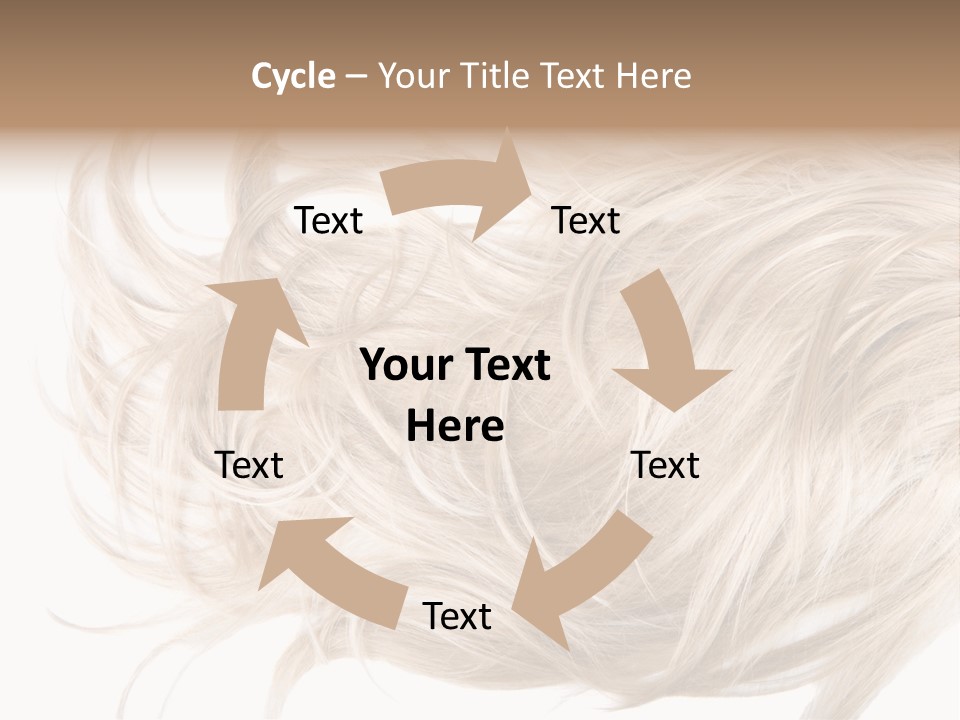 Wavy Lock Hairdresser PowerPoint Template