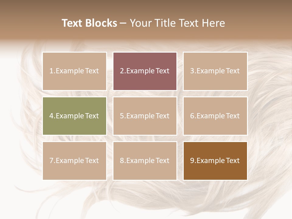 Wavy Lock Hairdresser PowerPoint Template