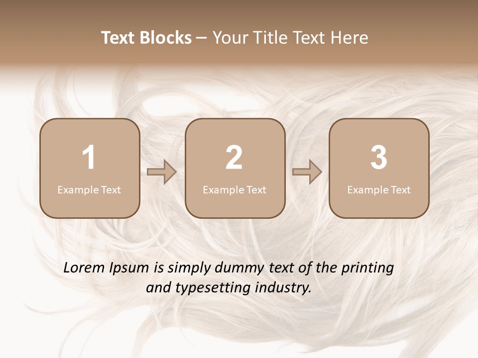 Wavy Lock Hairdresser PowerPoint Template