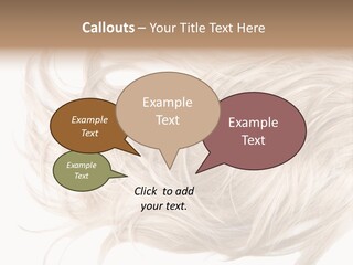 Wavy Lock Hairdresser PowerPoint Template