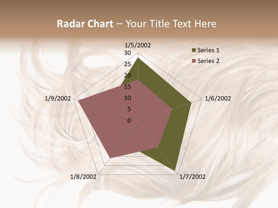 Wavy Lock Hairdresser PowerPoint Template