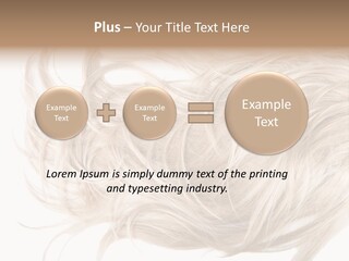 Wavy Lock Hairdresser PowerPoint Template