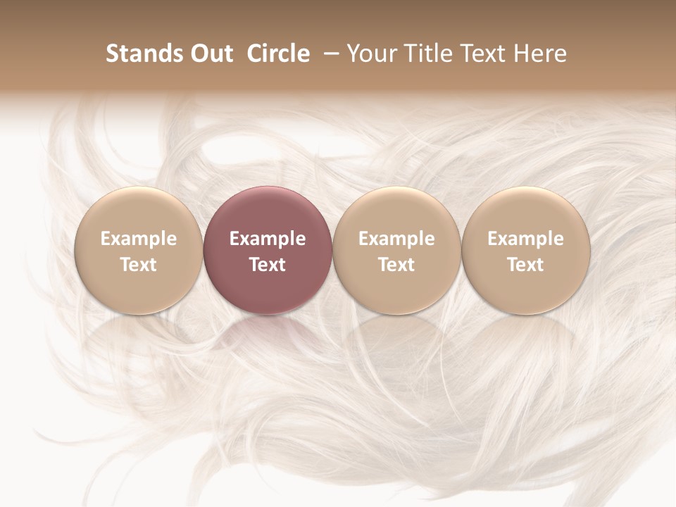 Wavy Lock Hairdresser PowerPoint Template