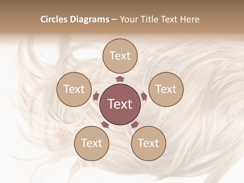 Wavy Lock Hairdresser PowerPoint Template