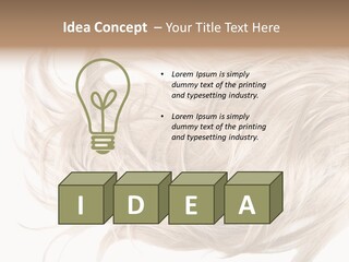Wavy Lock Hairdresser PowerPoint Template