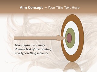 Wavy Lock Hairdresser PowerPoint Template