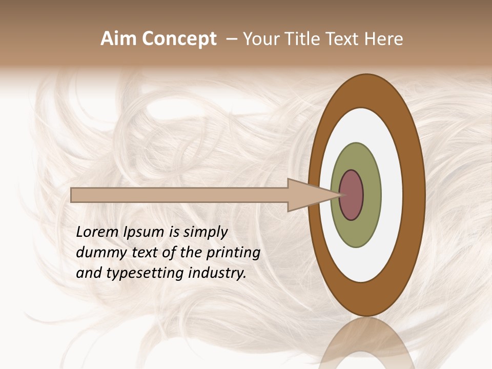 Wavy Lock Hairdresser PowerPoint Template