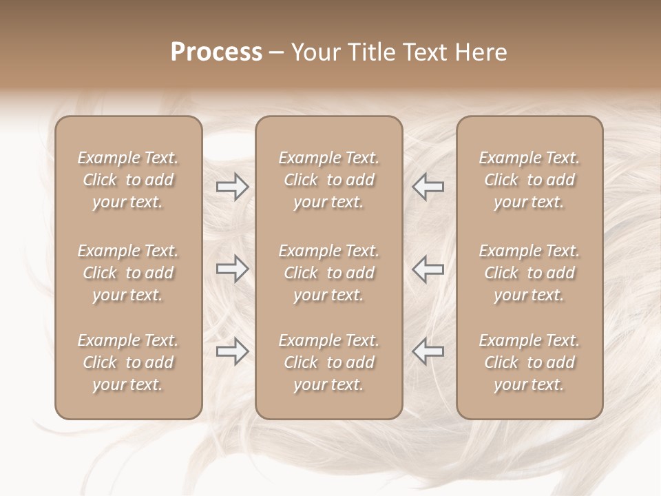 Wavy Lock Hairdresser PowerPoint Template