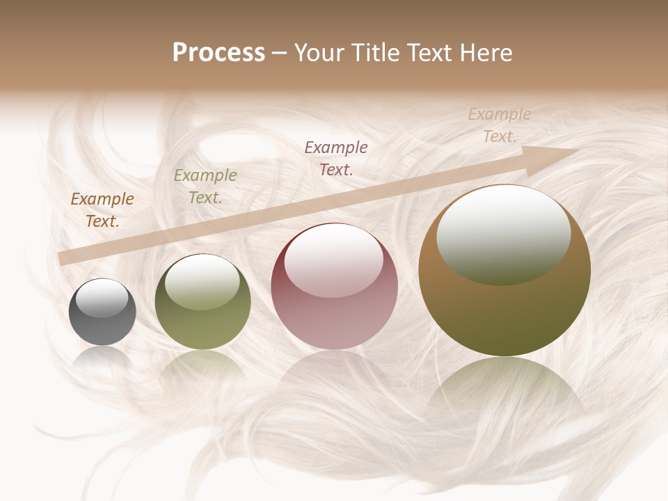Wavy Lock Hairdresser PowerPoint Template