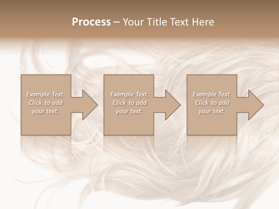Wavy Lock Hairdresser PowerPoint Template