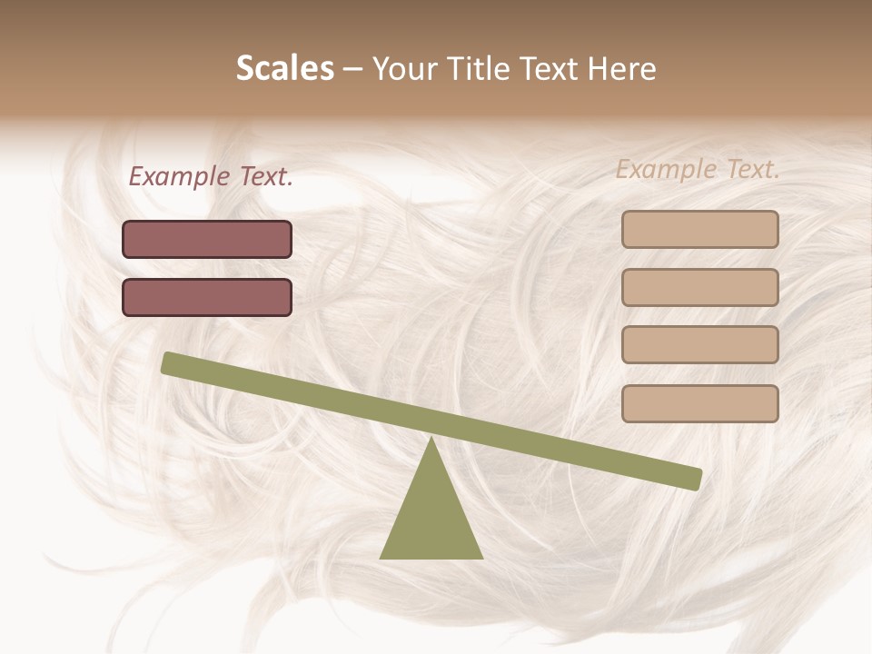 Wavy Lock Hairdresser PowerPoint Template