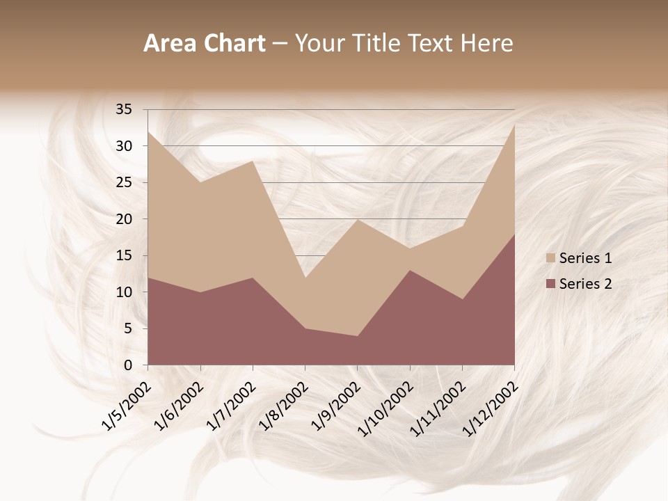Wavy Lock Hairdresser PowerPoint Template