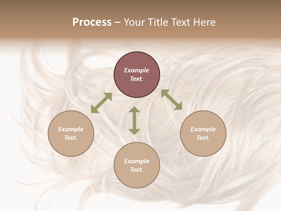 Wavy Lock Hairdresser PowerPoint Template