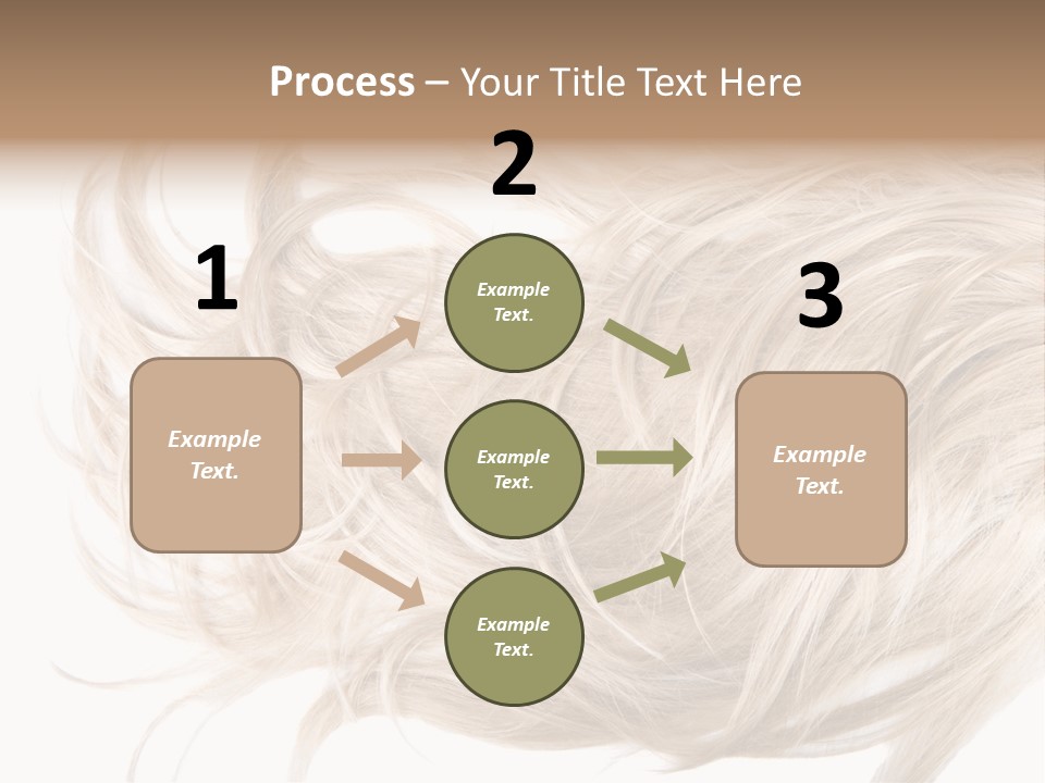 Wavy Lock Hairdresser PowerPoint Template