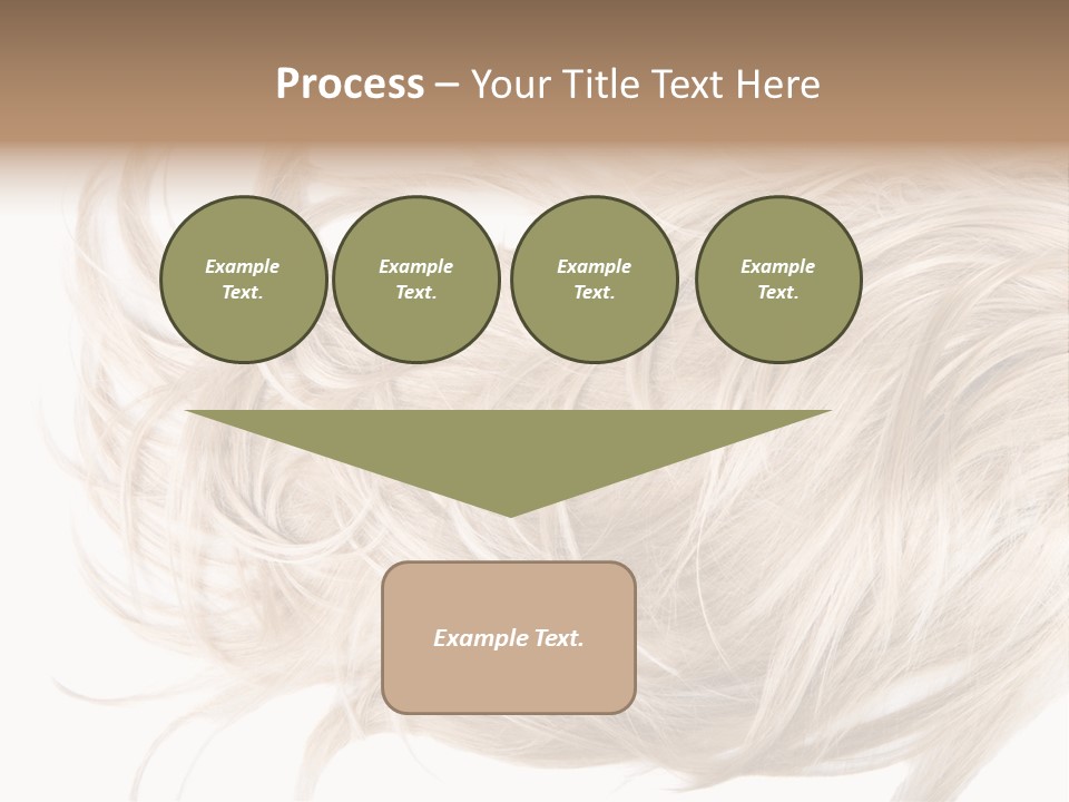 Wavy Lock Hairdresser PowerPoint Template