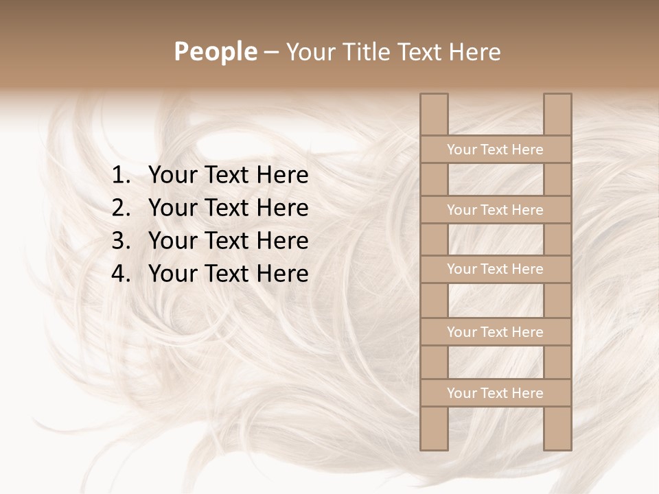 Wavy Lock Hairdresser PowerPoint Template