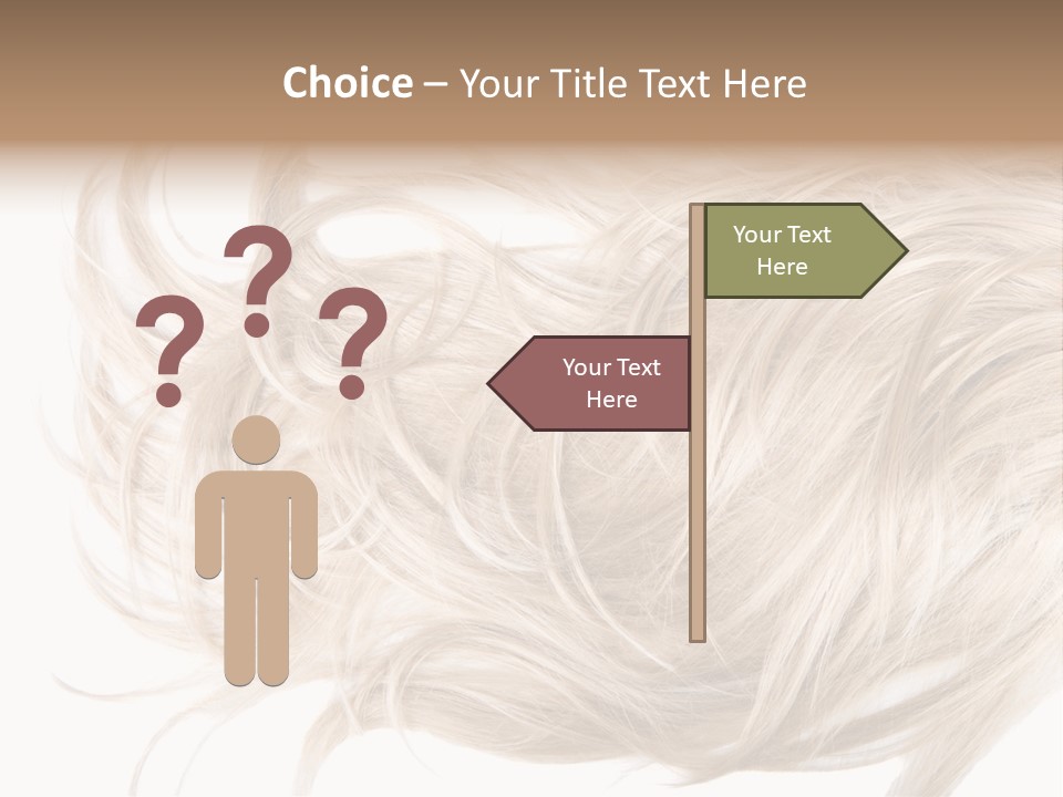 Wavy Lock Hairdresser PowerPoint Template