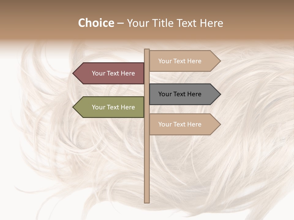 Wavy Lock Hairdresser PowerPoint Template
