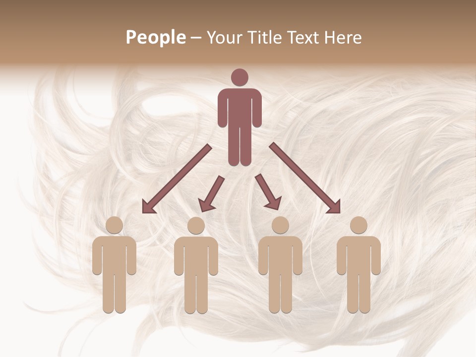 Wavy Lock Hairdresser PowerPoint Template
