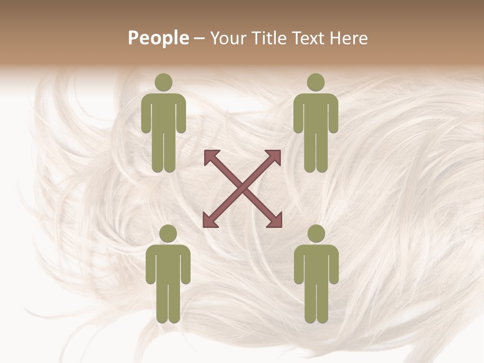 Wavy Lock Hairdresser PowerPoint Template