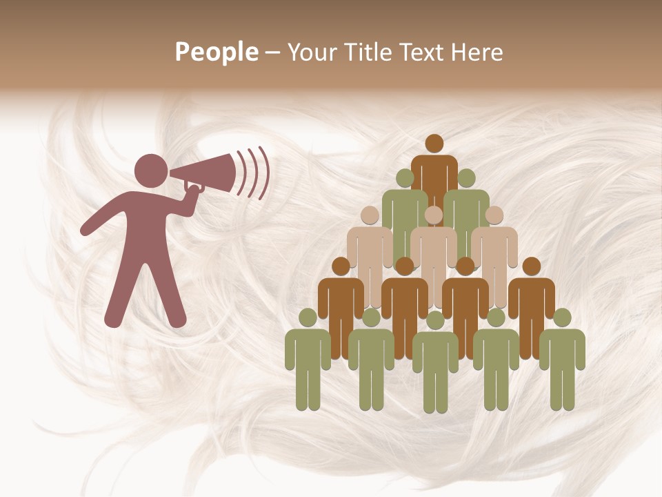 Wavy Lock Hairdresser PowerPoint Template