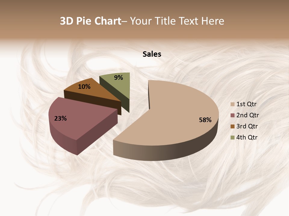 Wavy Lock Hairdresser PowerPoint Template