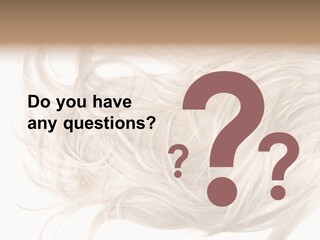 Wavy Lock Hairdresser PowerPoint Template