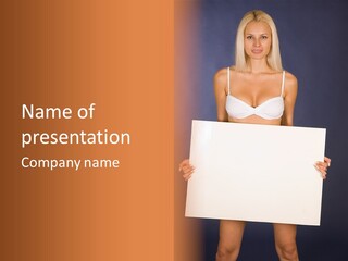 Template Beautiful Caucasian PowerPoint Template