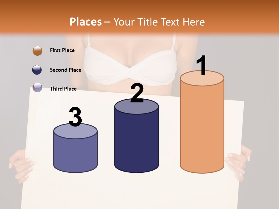 Template Beautiful Caucasian PowerPoint Template